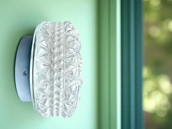 Image 1 of Pareja de lámparas empotrables de cristal para techo o pared