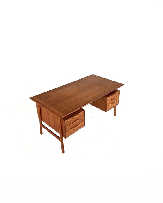 Image 1 of Scrivania vintage in teak, modello 75, Gunni Omann anni '60