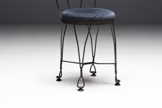 Image 1 of Smeedijzeren vlinder eetkamerstoel, Frankrijk, jaren 1960