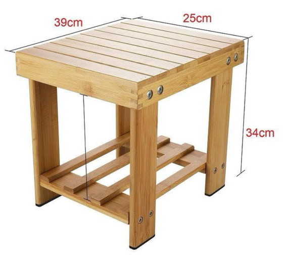 Image 1 of Japandi design bijzettafel douchekruk