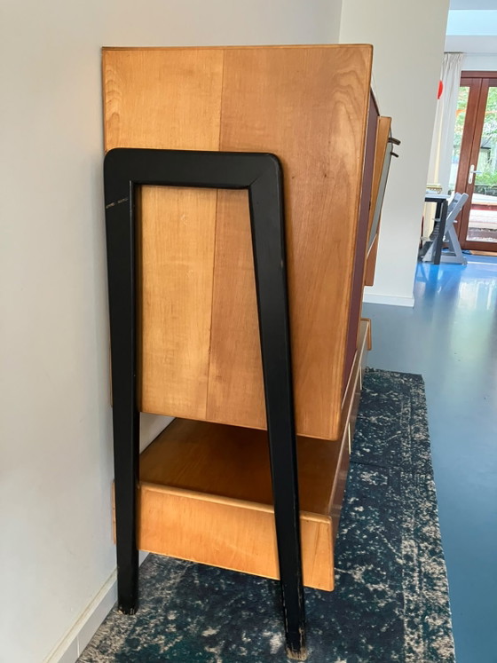 Image 1 of Vintage highboard / wall cabinet 1960s – teak – unique design – 160 cm