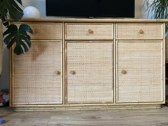 Image 1 of Rotan kast vintage