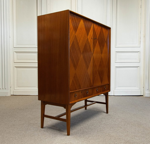 Armoire en teck des années 1950, Suède