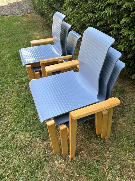 Wilkhahn - Stapelbare stoelen van beukenhout en multiplex – Eetkamerstoelen, Wood (photo 2 of 15)