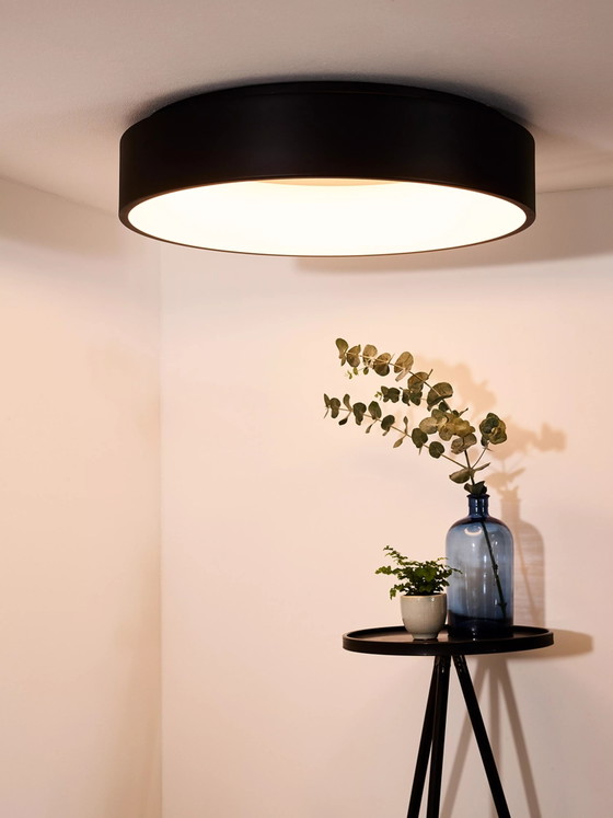 Lucide Talowe LED Plafón Ø 60 cm – Regulable – Negro – Plafones, Aluminio, Modern (photo 2 of 4)