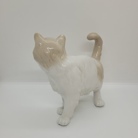 Image 1 of „Katzen“-Figur, emailliertes Porzellan, Nao von Lladró, 20. Jahrhundert – Spanien