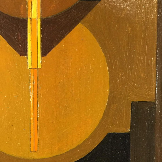 Jean Boquet, Abstraction Géométrique, Huile sur Panneau, Années 1940 – Peintures et dessins, Metal, Other (photo 4 of 14)