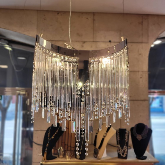 Image 1 of Kandelaber / Kronleuchterkristalle, Hollywood Regency, 90er Jahre - Italien