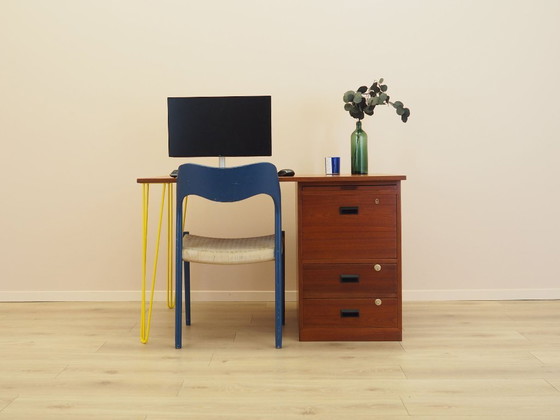 Image 1 of Bureau en teck, design danois, années 1970, fabriqué par Bornholm Møbelfabrik