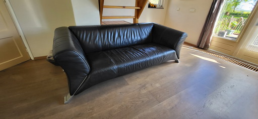 Rolf Benz RB322 zwart leder 