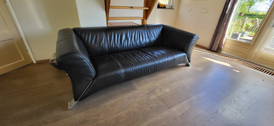 Image 1 of Rolf Benz RB322 zwart leder 