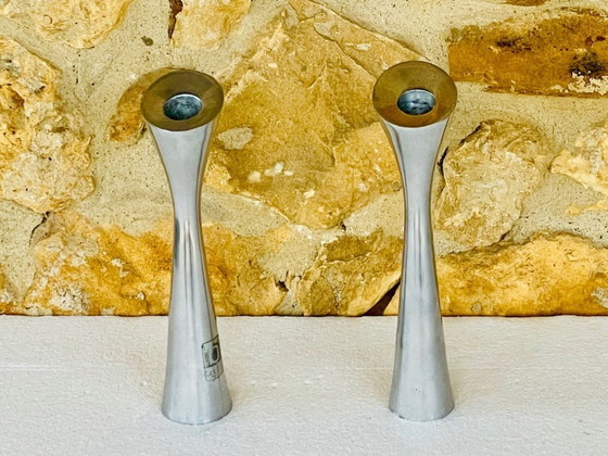 Image 1 of Danish Modern, Candlesticks, By Broste Copenhagen, Set of 2, Circa 1980s