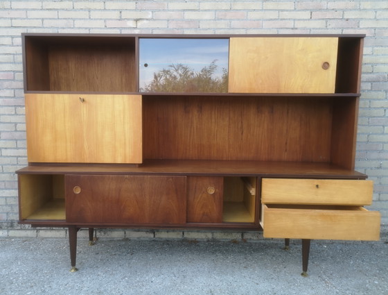 Image 1 of vintage mid-century highboard sideboard '60s