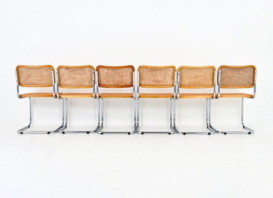 Image 1 of Sedie da pranzo stile B32 di Marcel Breuer, set da 6