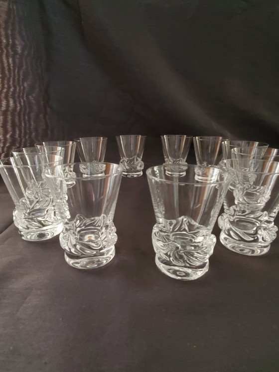 Image 1 of DAUM Nancy - Servizio di cristallo - Modello Sorcy - 1960-70 (rif. 3957)