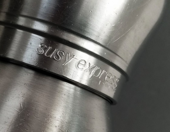 Image 1 of Guido Bergna "Susy Express' bauhaus mocha pot Italy 1980