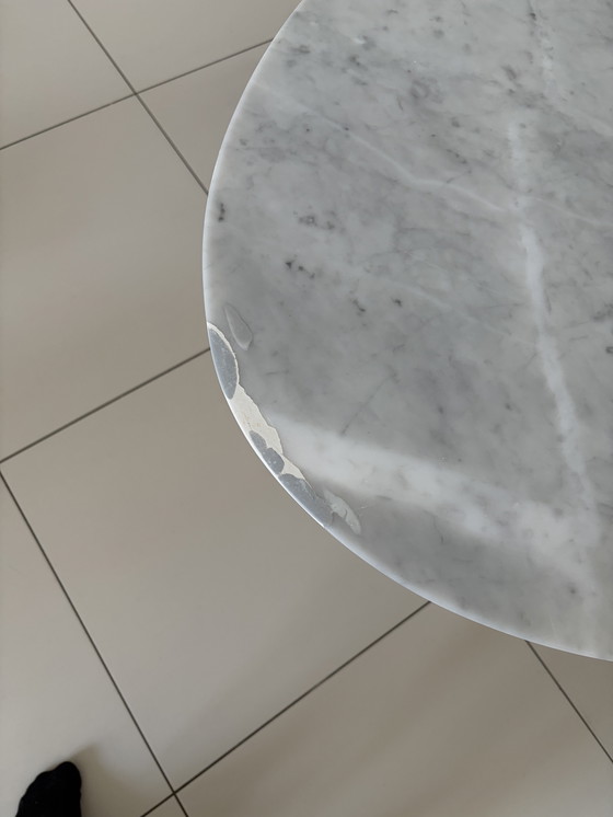 Image 1 of Carrara Marble Oval Dining Table