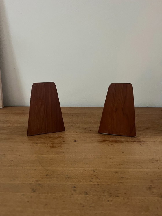 Image 1 of Set di 2 fermalibri Kai Kristiansen - legno di teak