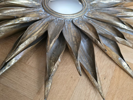 Image 1 of Enorme espejo de mayordomo Sunburst