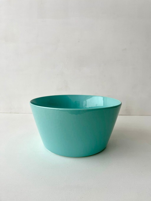 Bol Arabia Tilda Finland turquoise vintage milieu du siècle, bol à salade, bol de service, bol en porcelaine