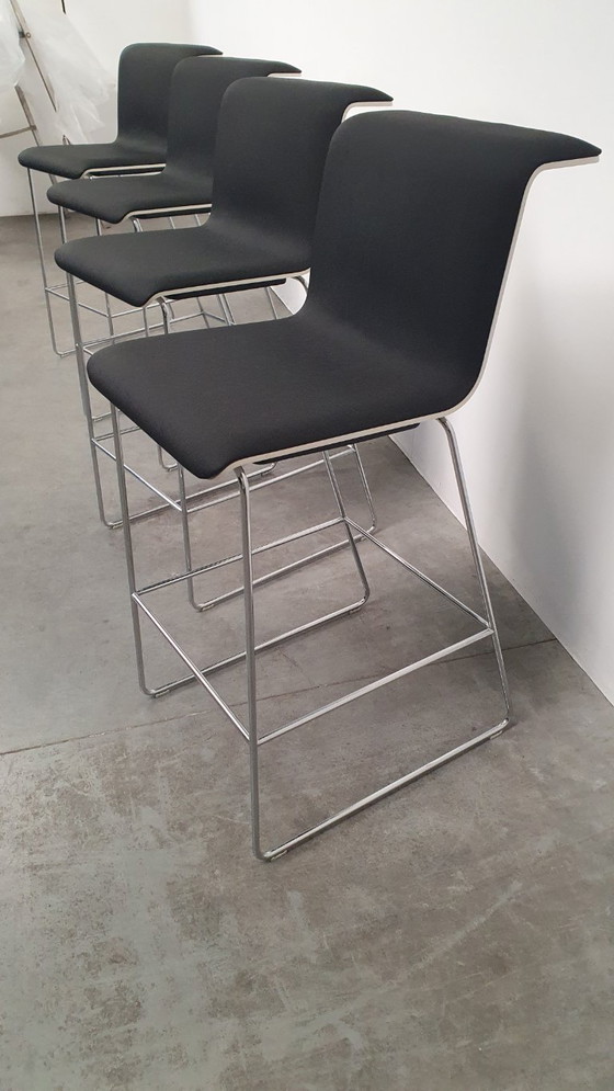 Image 1 of 4x Bulo Tab barkrukken design Alain Berteau + extra zitting