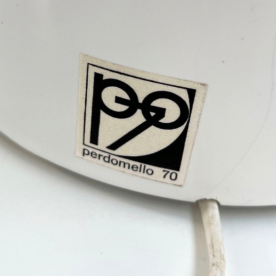 Pair Of White Stacking Ceramic Table Lamps From Perdomello 70 Italy, 1970s (photo 9 of 10)