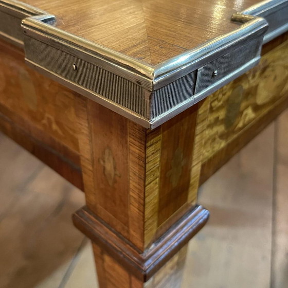 Louis XVI Directoire Inlaid Table / Desk, 19th Century – Bronze (photo 4 of 18)