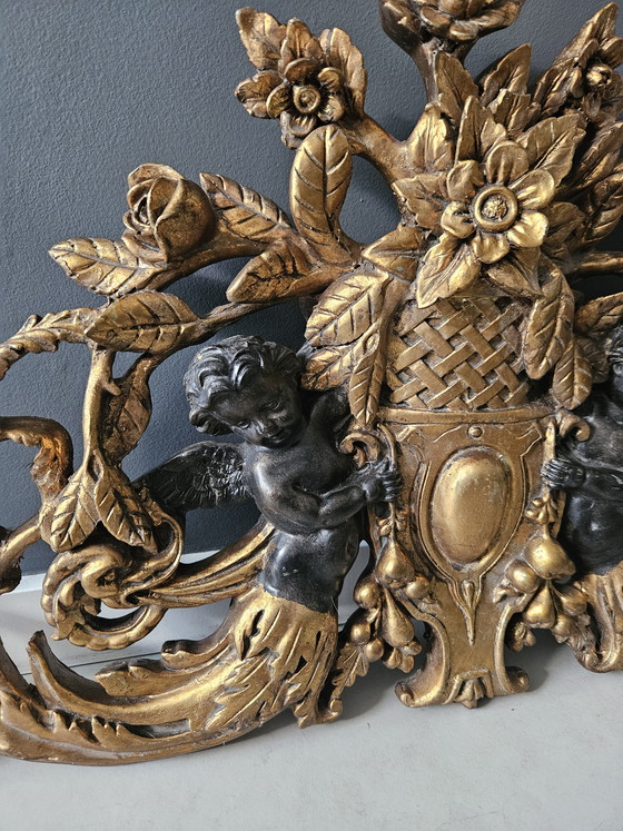 Image 1 of Puerta antigua dorada superpuesta, Francia