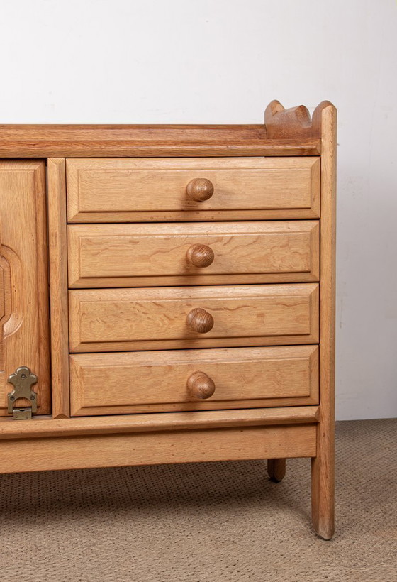 Image 1 of Oak sideboard by Guillerme and Chambron for Votre Maison 1960.