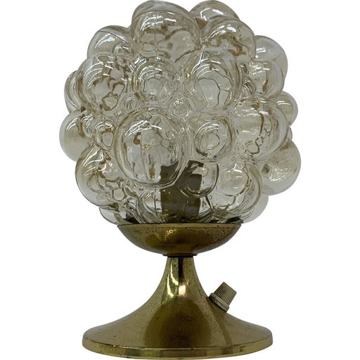 Vintage glass table lamp by Helena Tynell, Germany 1970s