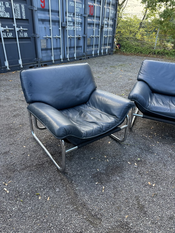 Bauhaus Armchair by Johan Bertil Häggström for IKEA – Johan Bertil häggström IKEA, Leather, Metal (photo 5 of 5)