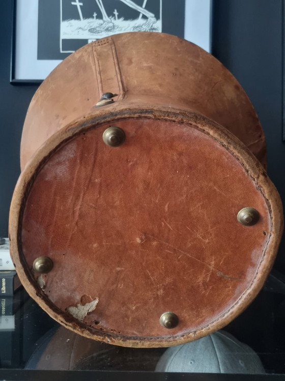 Hoedendoos met Hoge Hoed – H. Schuchard's, Reistassen, Leather, Textile (photo 13 of 13)