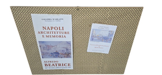 Image 1 of Original Watercolor by Alfredo Beatrice - Historical View of Caserta/Naples