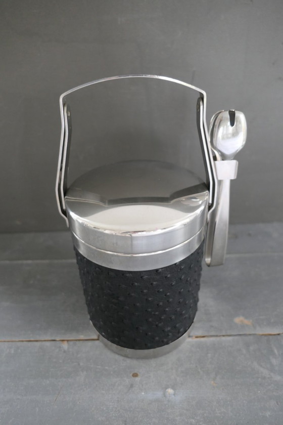 Image 1 of Seau à glace vintage Schulte-Ufer en acier inoxydable SUS