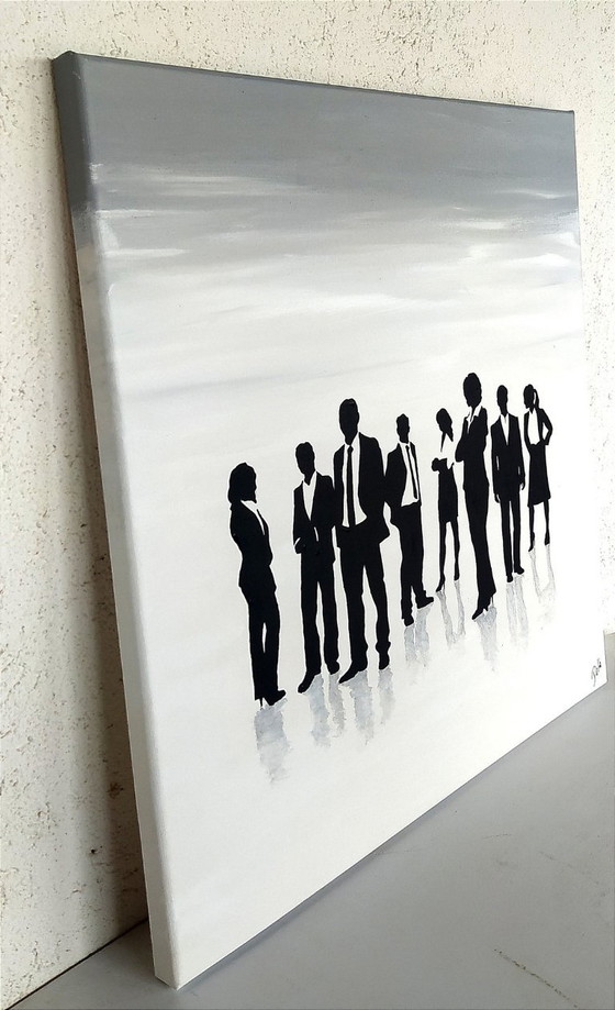 Della Camilleri - Ladies And Gentlemen - Artist Painting – Paintings & Drawings, Canvas (photo 4 of 8)