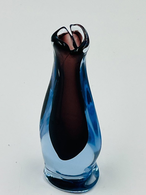 Image 1 of Murano Sommerso Soliflore Vase Flavio Poli Seguso 1960