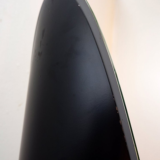 Image 1 of Specchio a figura intera vintage nero a forma di rossetto - anni '80