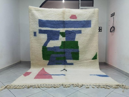 Authentiek traditioneel tapijt van puur wol, 2/3 meter – Aime Té, vloerkleden en tapijten, Wool