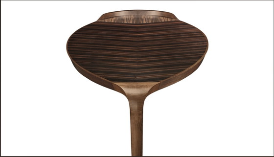 Giorgetti Erasmo Desk with two Genius armchairs in brown leather – Wood (photo 12 of 15)