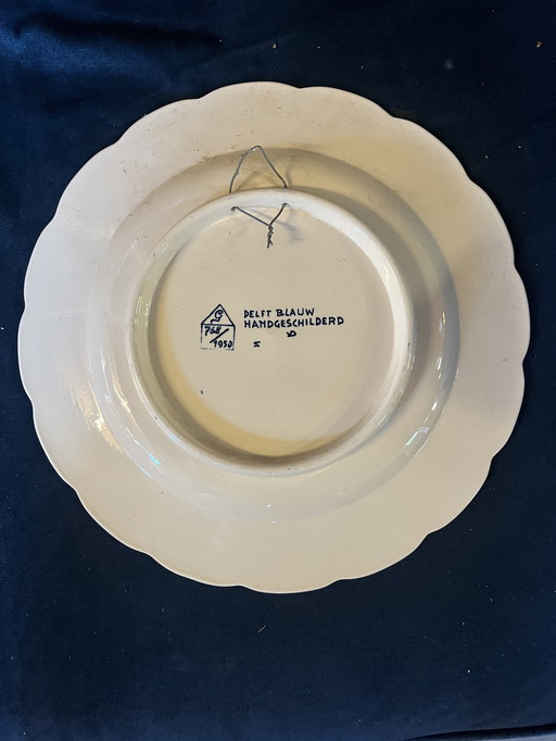 Delft Blauw handgeschilderd limited oplage. Koningin JULIANA der NEDERLANDEN 1948-1980 Royal Delft Blue Hand Painted Exclusive 