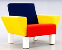 ETTORE SOTTSASS. Poltrona della serie Westside per Knoll
