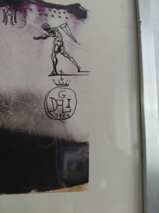 Poster Salvador Dali: Archangel Fighting the Demon, Salvador Dalí, Art, Metal, Paper, Black (photo 4 of 5)
