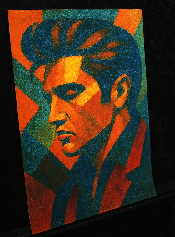 Image 1 of Moccha, Karmen - Elvis Presley - Giclée/Hahnemühle - Handsigniert