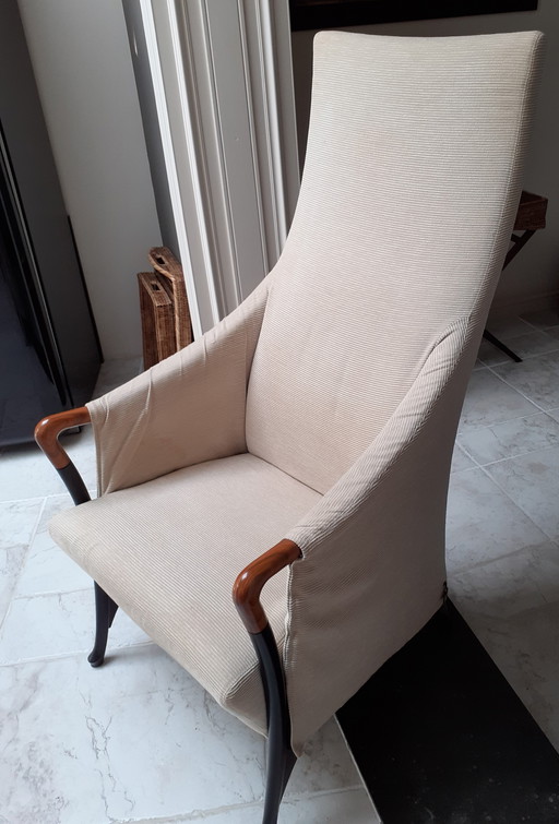 Giorgetti Progetti high back armchair design chair