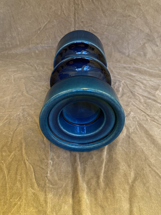 Image 1 of Cari Zalloni Steuler keramische kandelaar 150/25, blauw geglazuurd