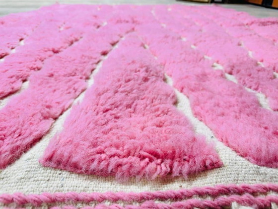 Image 1 of Rosafarbener Berberteppich aus Naturwolle 200cmx300cm