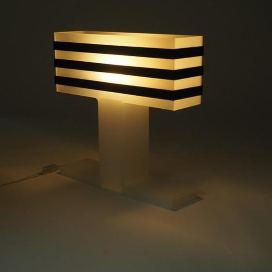 Image 1 of Modernist Plexiglas Table Lamp