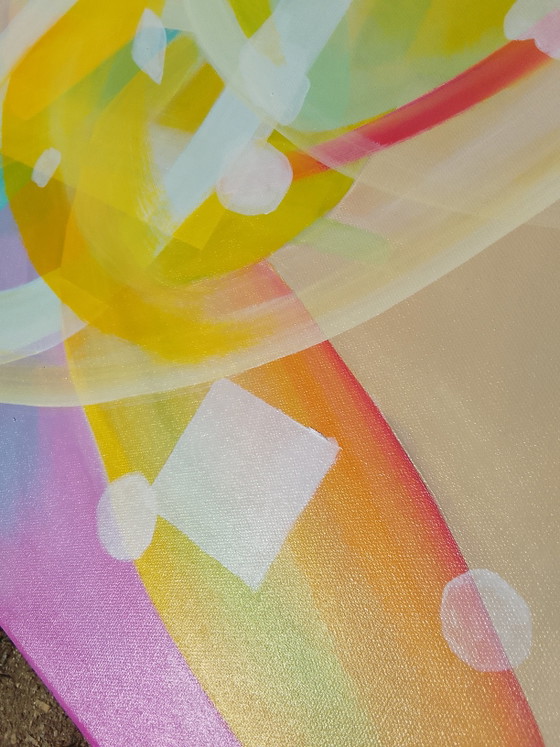 Image 1 of Peinture acrylique « Solaris » 100x100cm