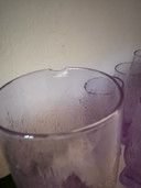 Verrerie italienne Verres vintage en verre alexandrite