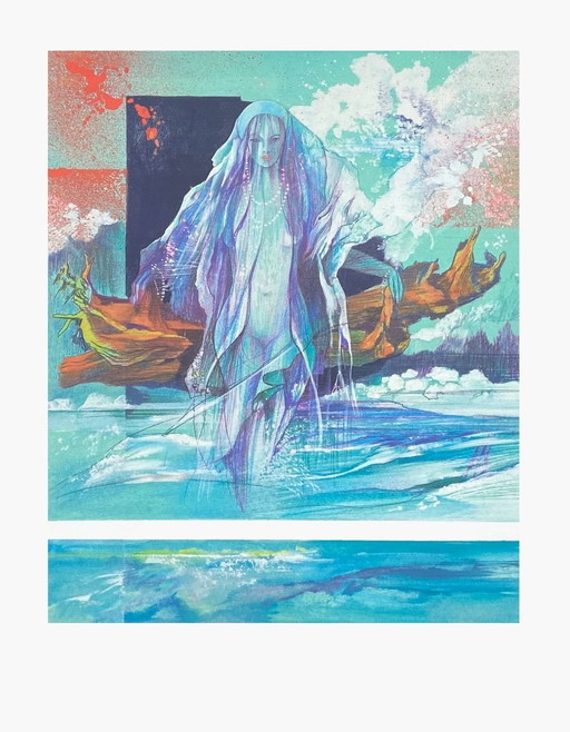 Jean Théobald JACUS, L'écume des jours - Boris Vian, serigrafía 1987